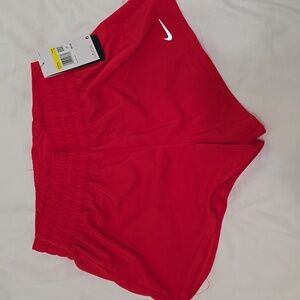 Nike Red Athletic Shorts Lightweight Breathable